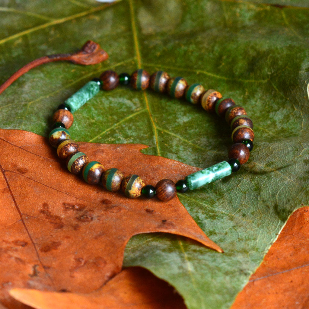 Tibet Achat x Moosachat Armband