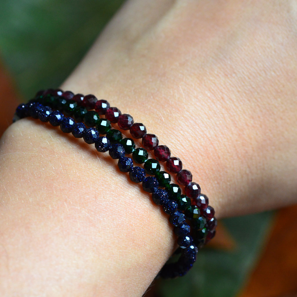 Granat Armband facettiert