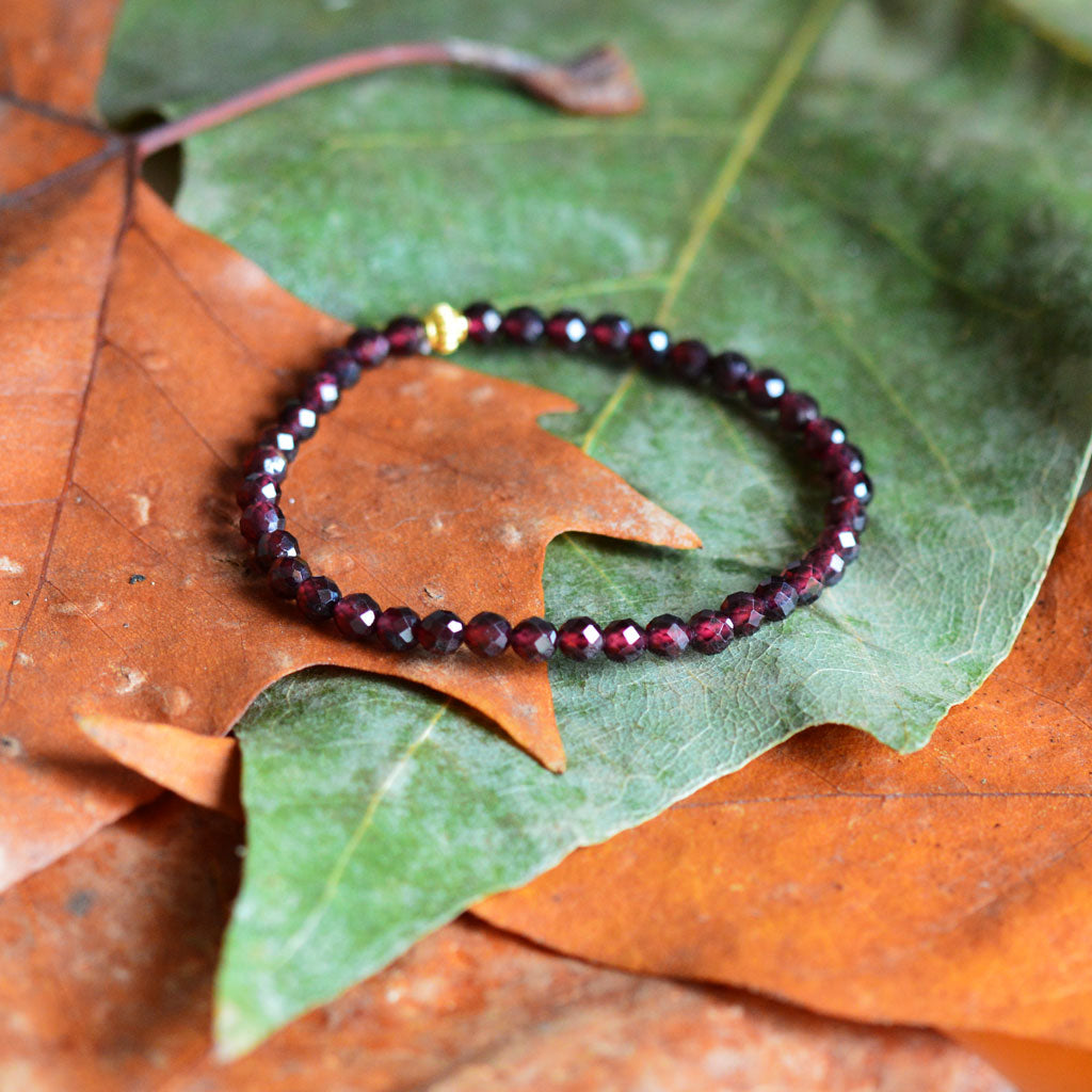 Granat Armband facettiert