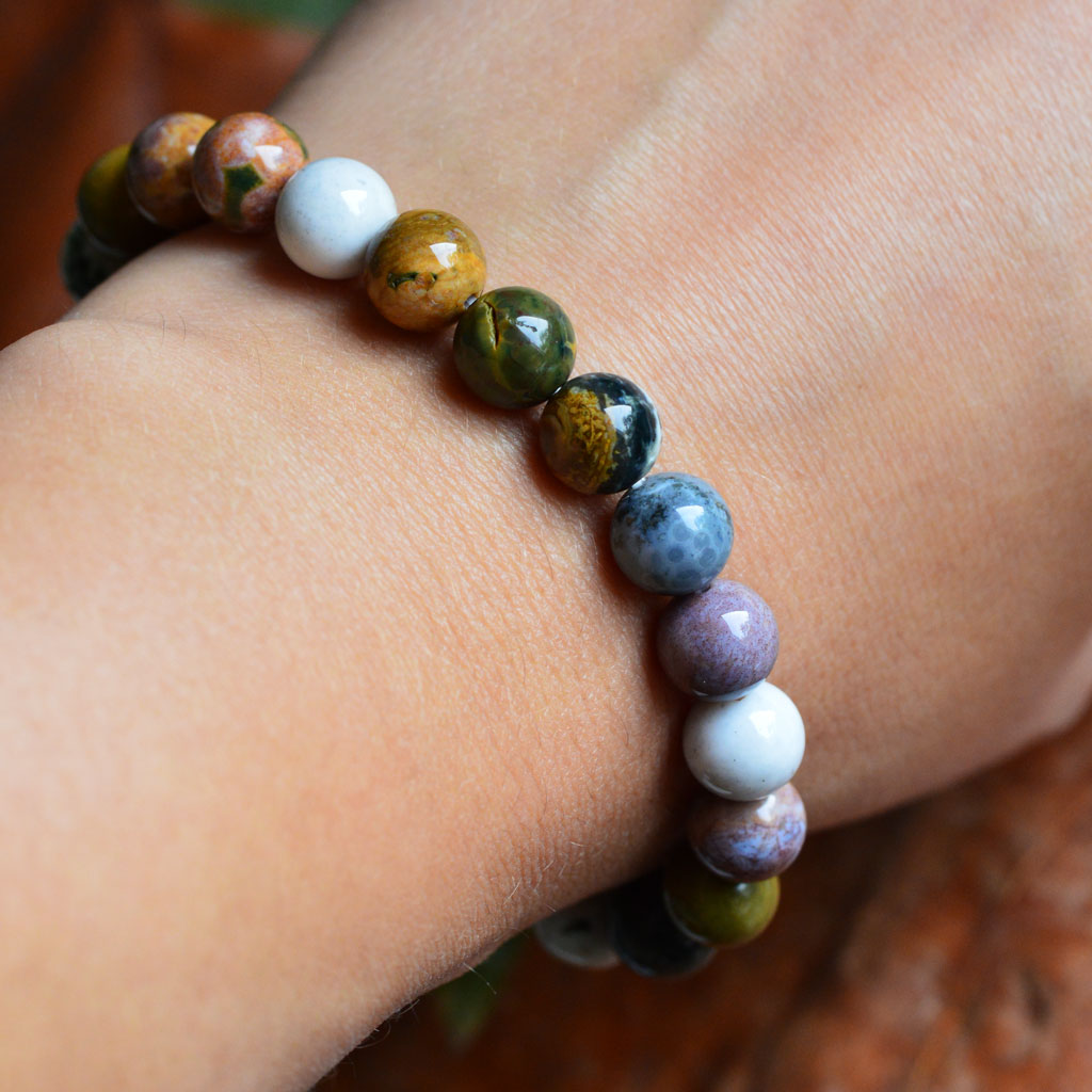 Meeressediment Jaspis Armband