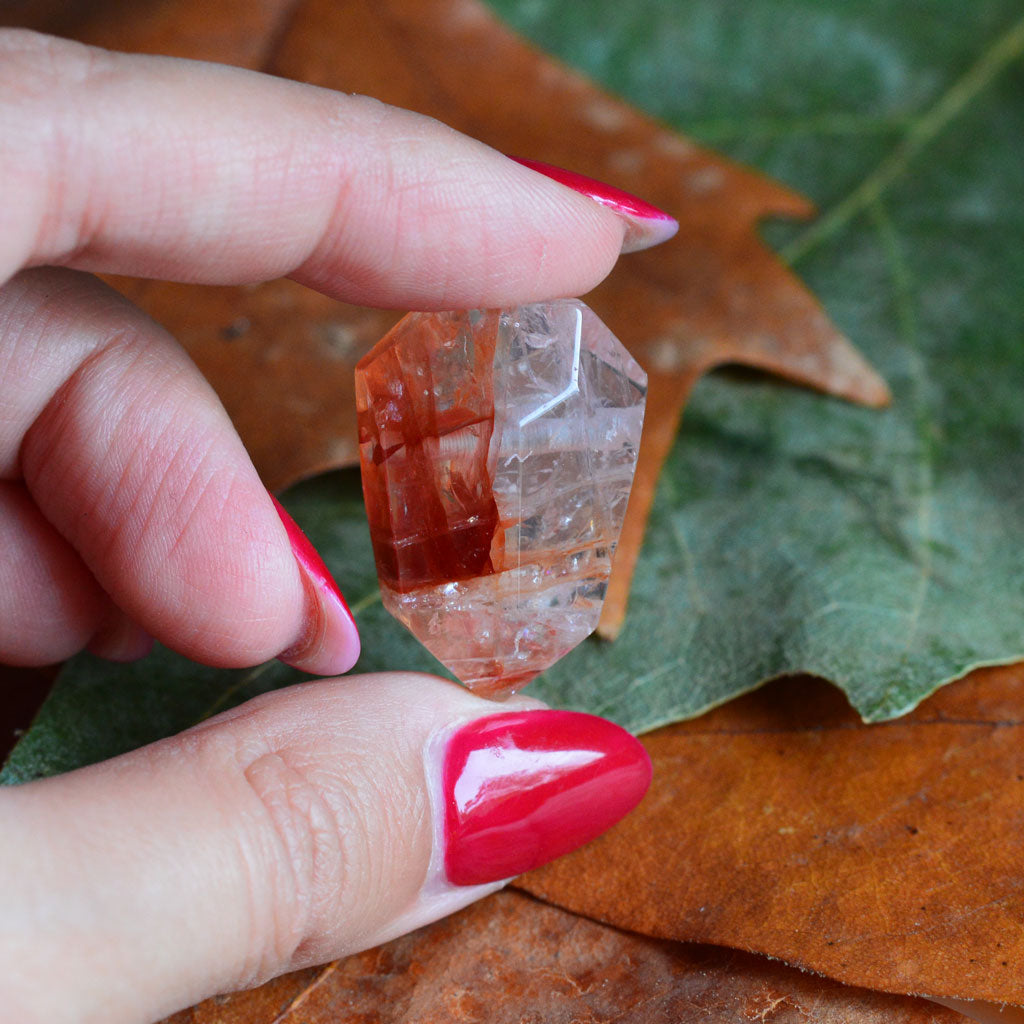Roter Lepidocrocit Quartz Anhänger