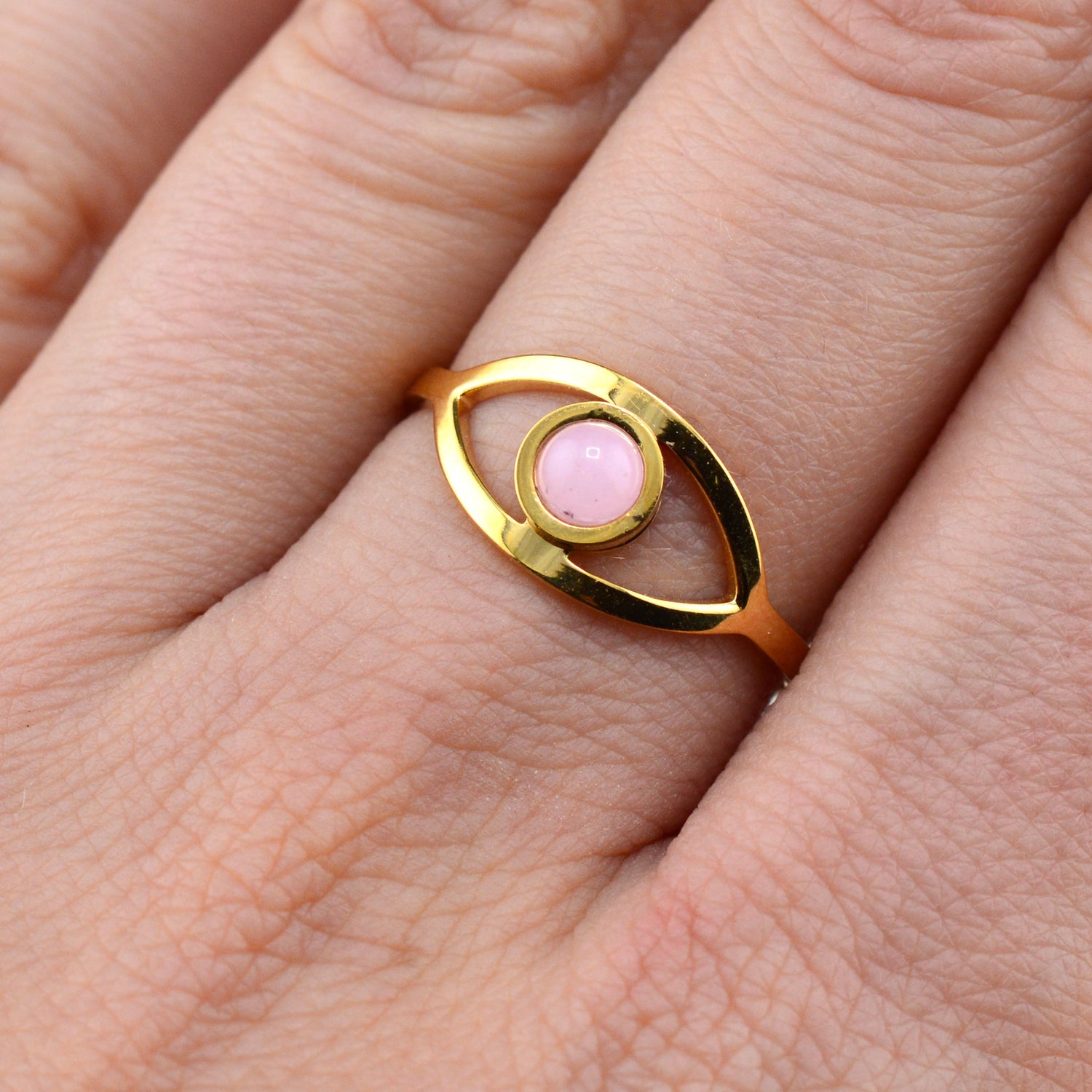 Quarz Ringe rosa