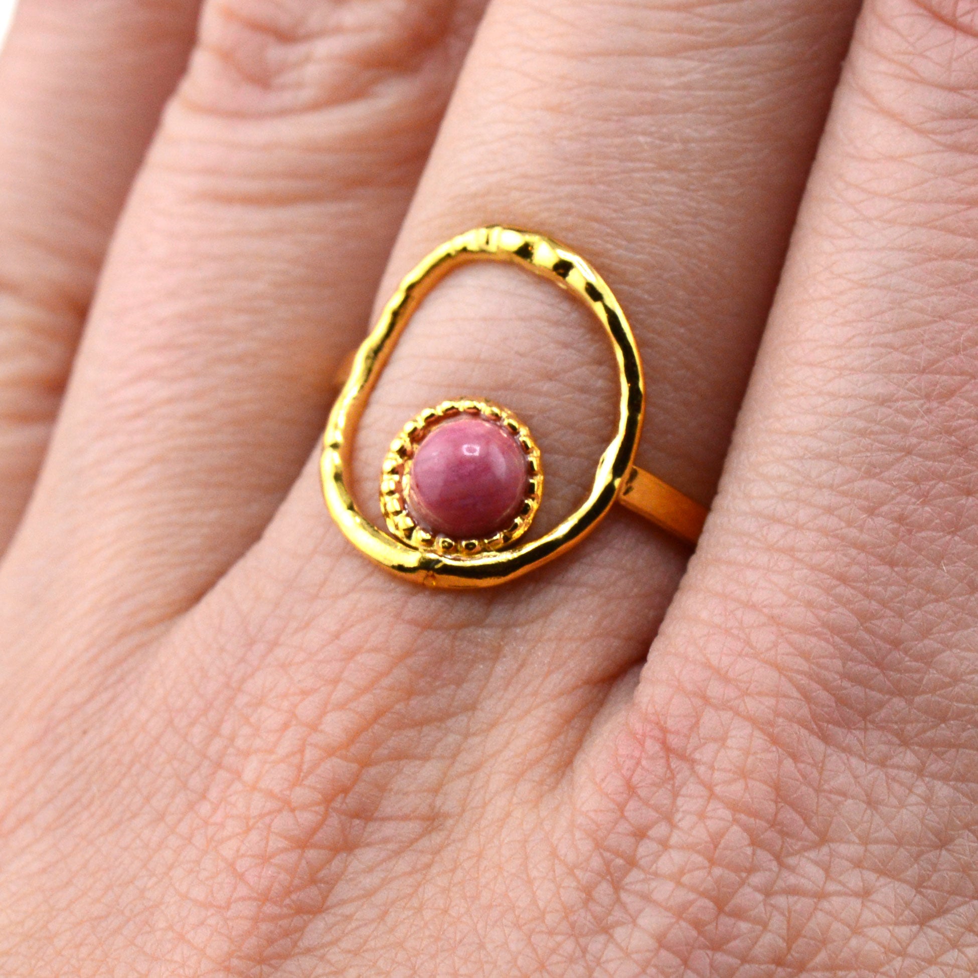 Quarz Ringe rosa