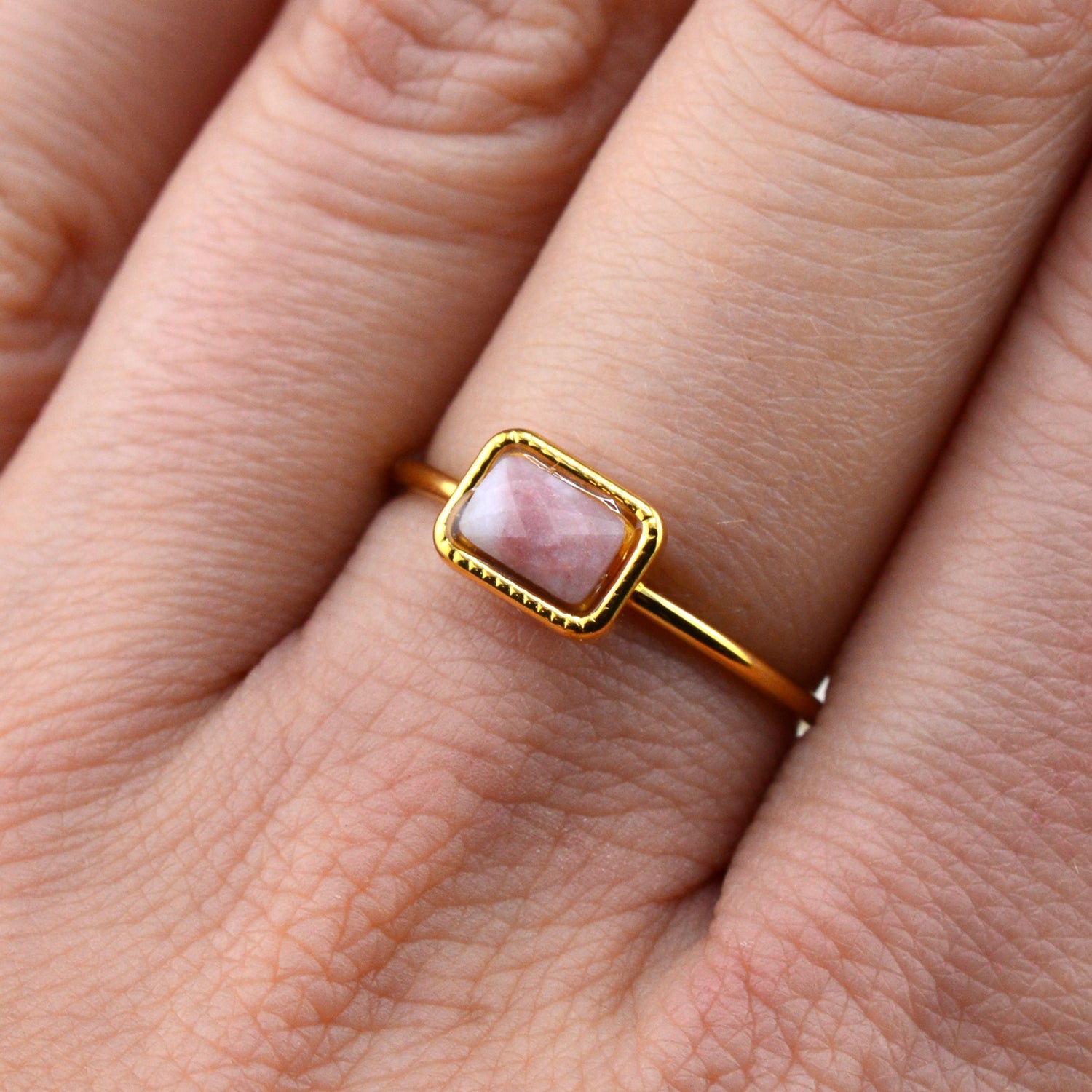 Quarz Ringe rosa