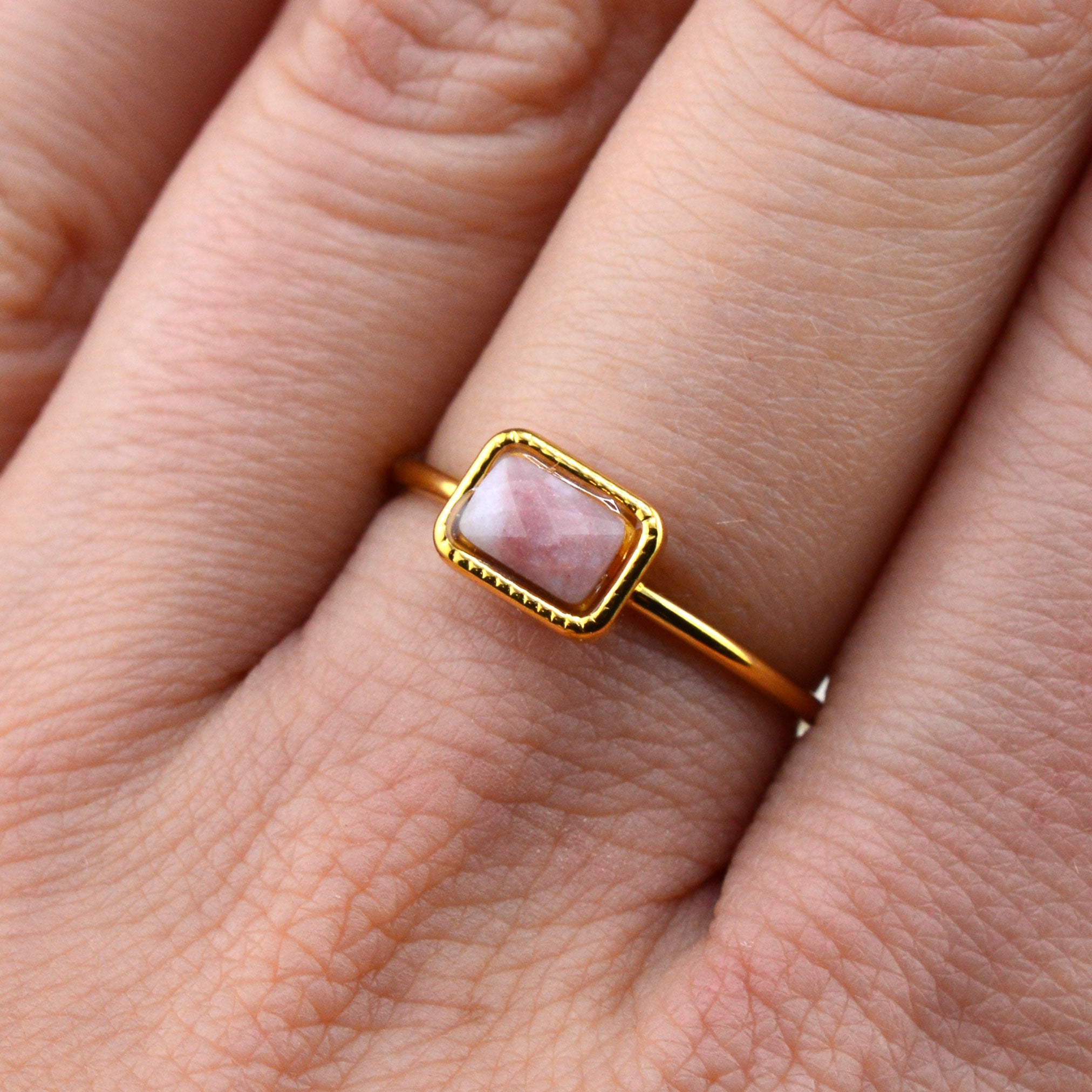 Quarz Ringe rosa