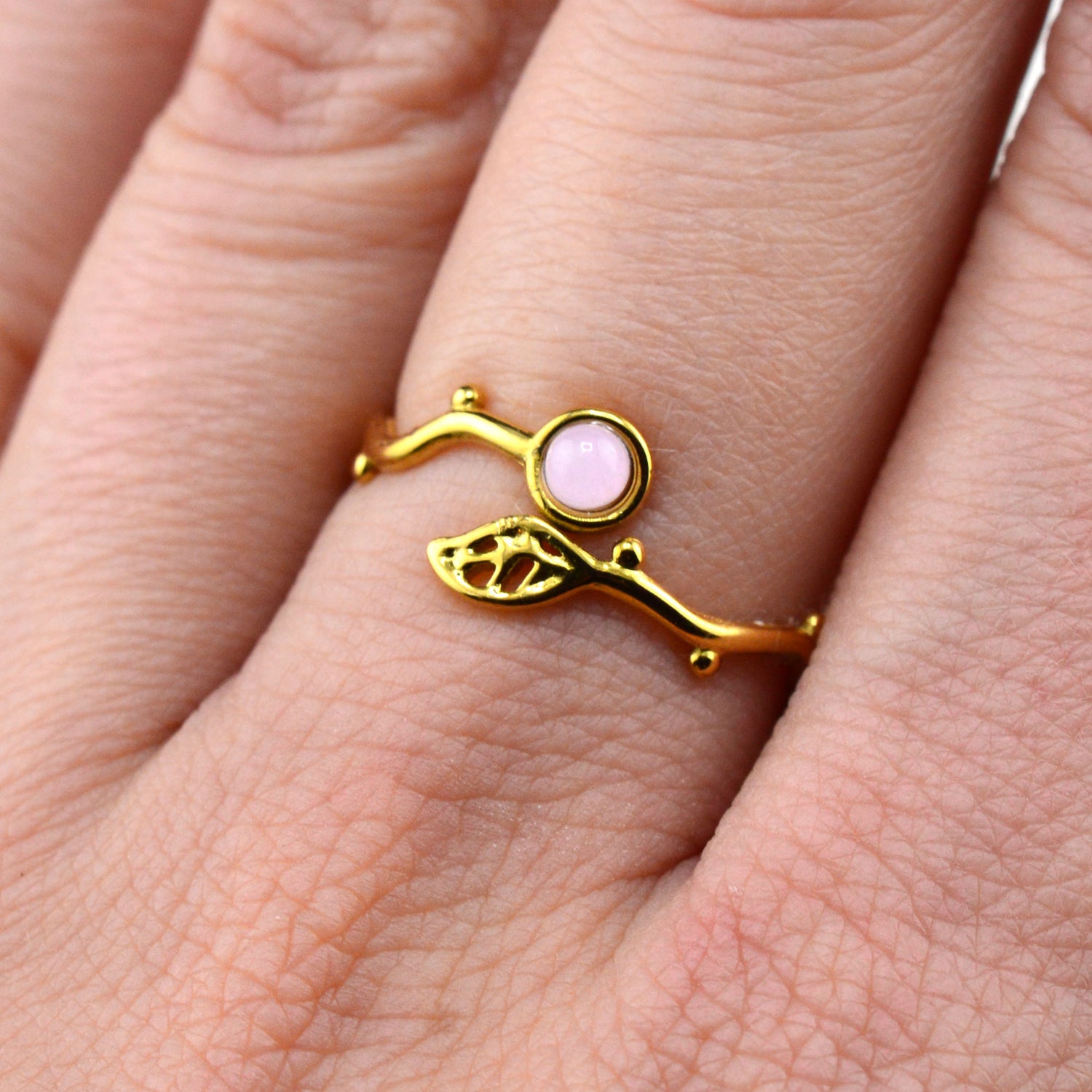 Quarz Ringe rosa