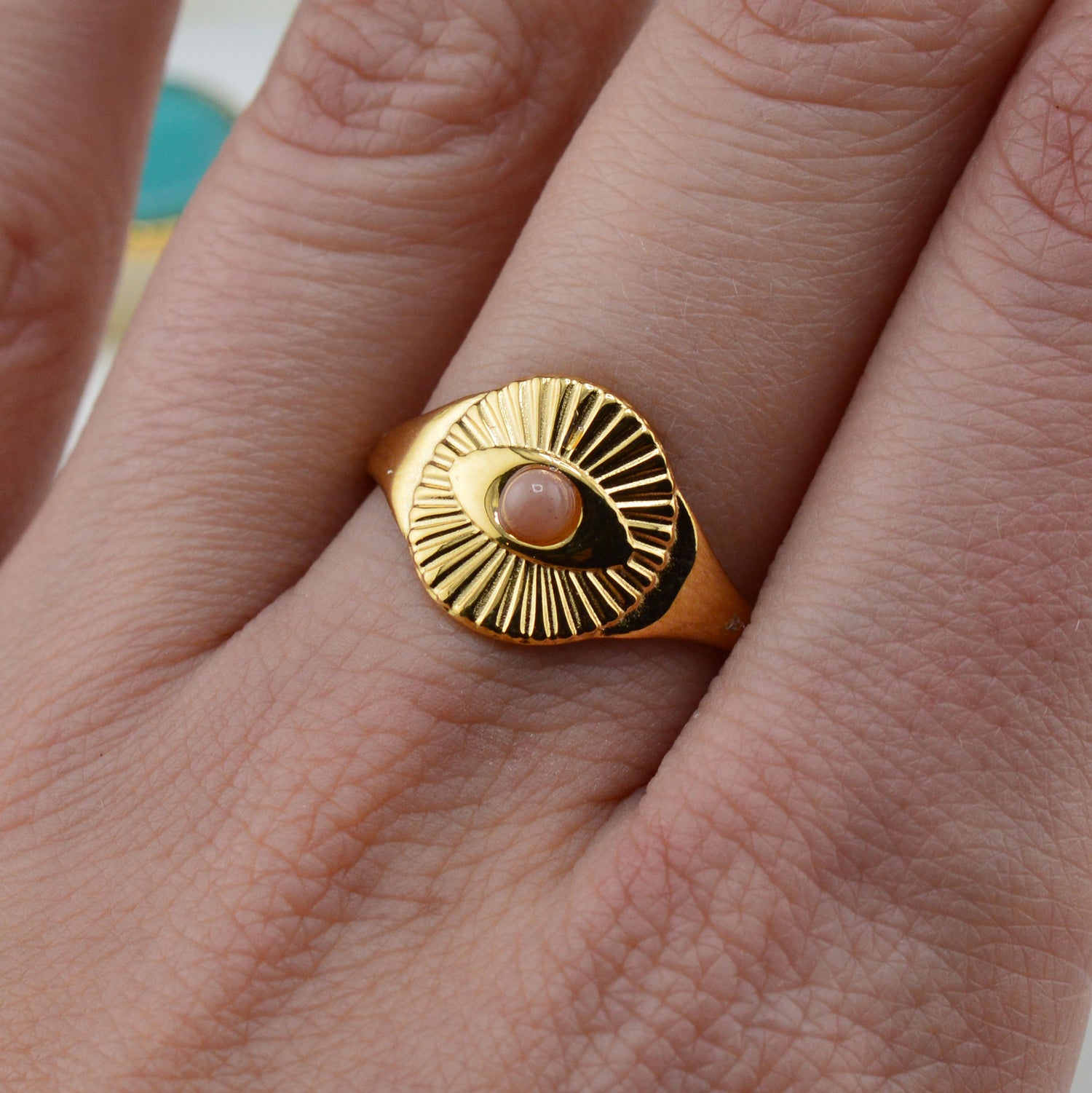 Quarz Ringe rosa