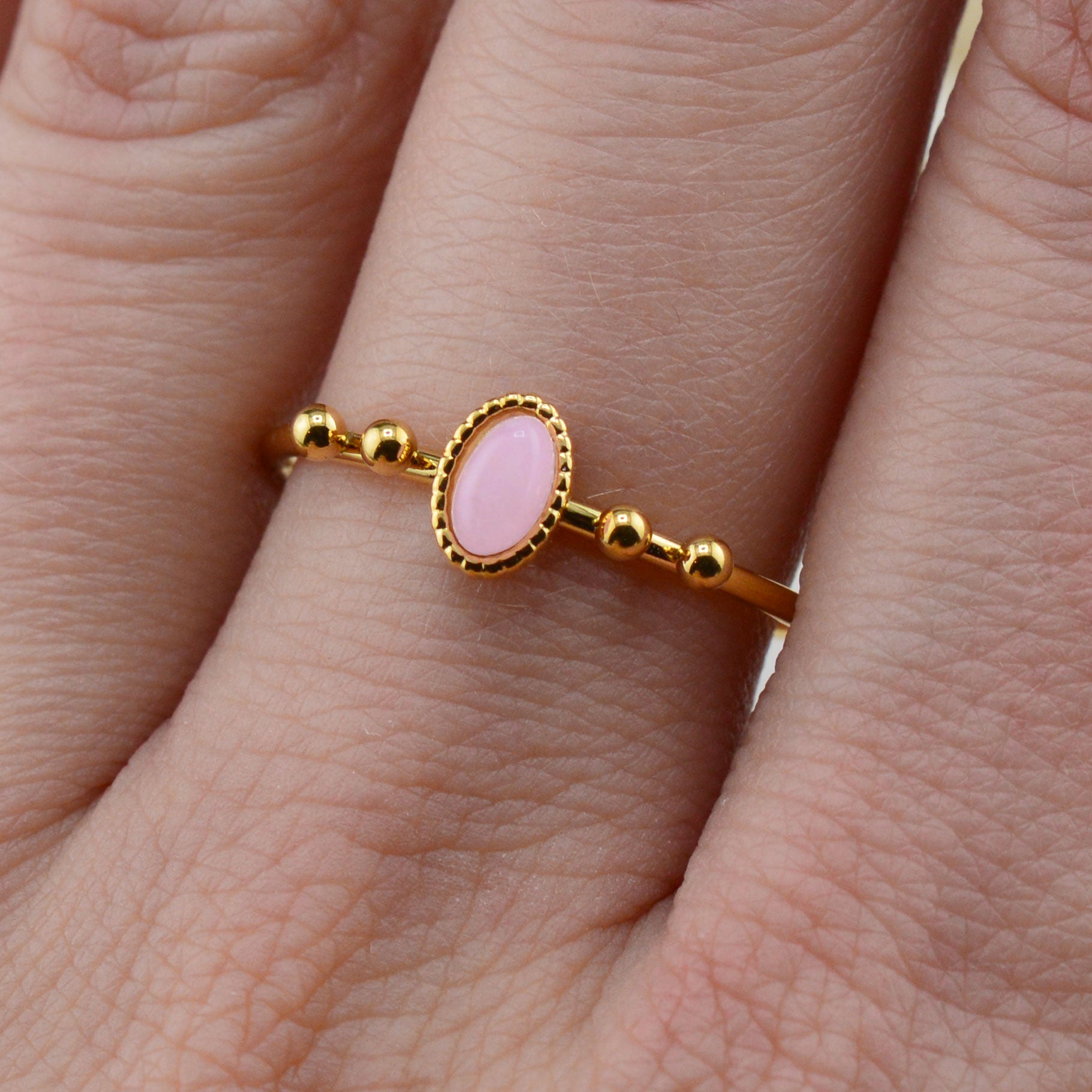 Quarz Ringe rosa