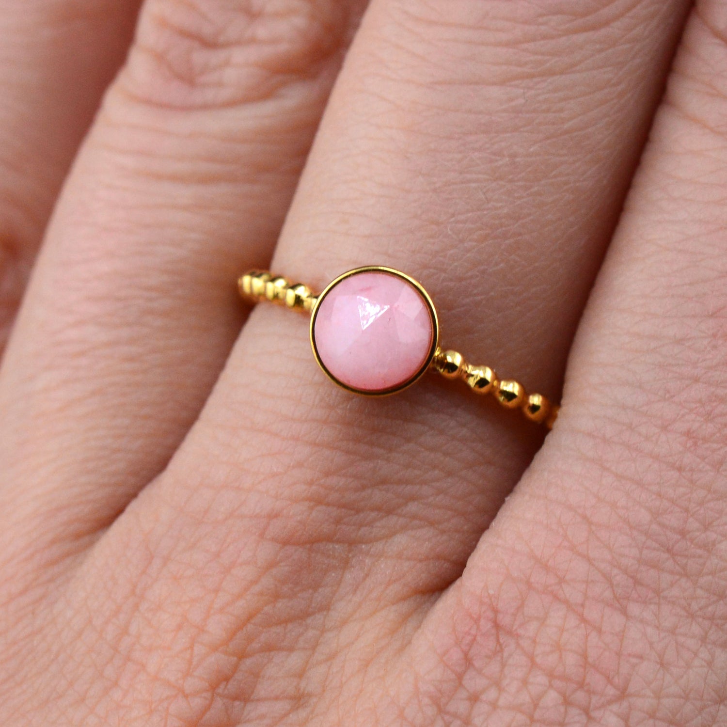 Quarz Ringe rosa