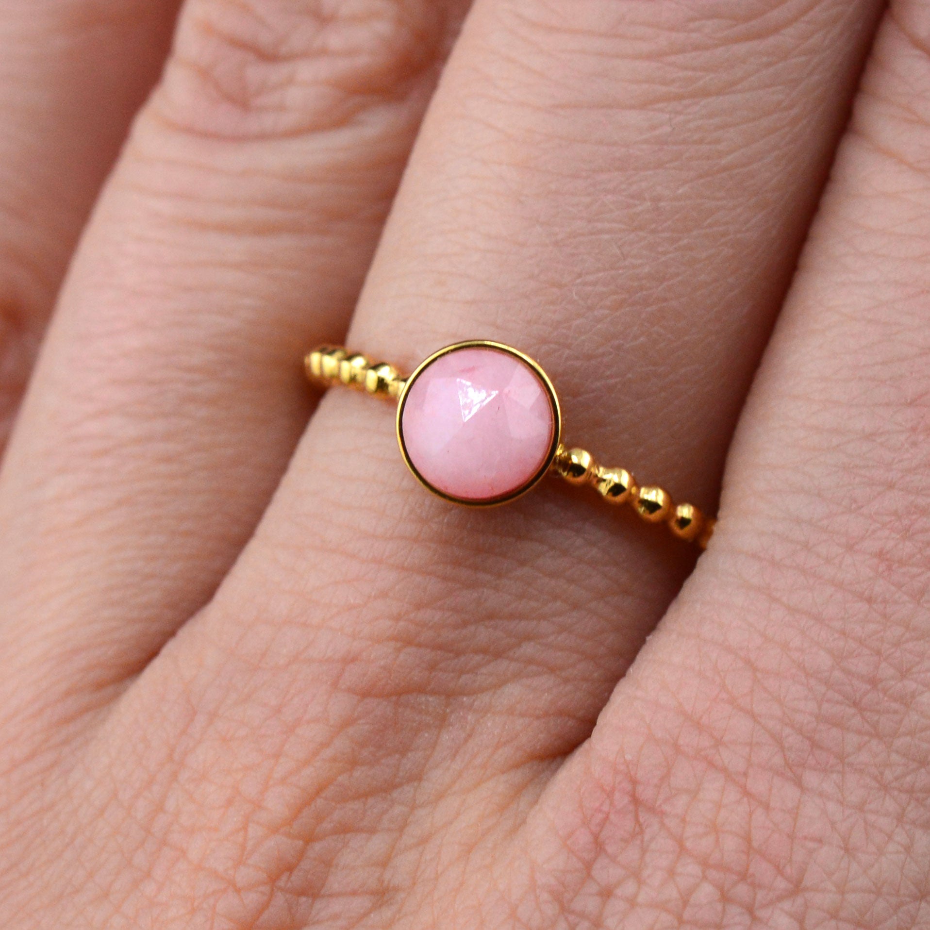 Quarz Ringe rosa
