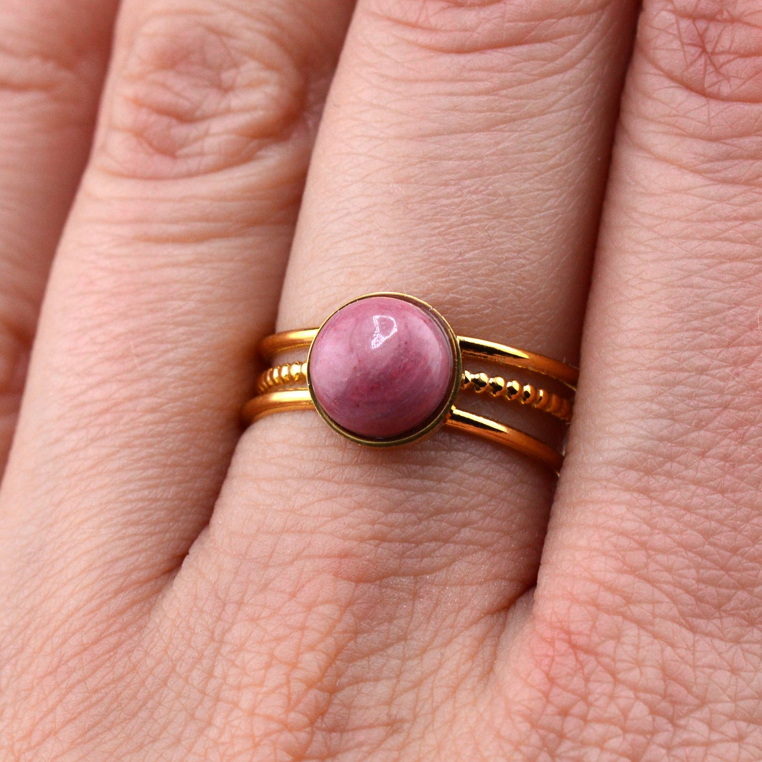 Quarz Ringe rosa