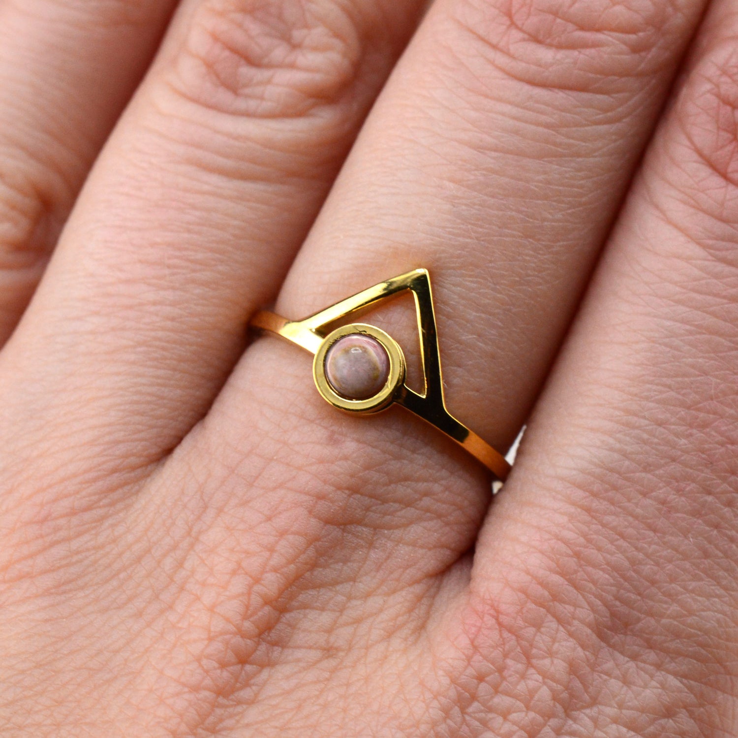 Quarz Ringe rosa