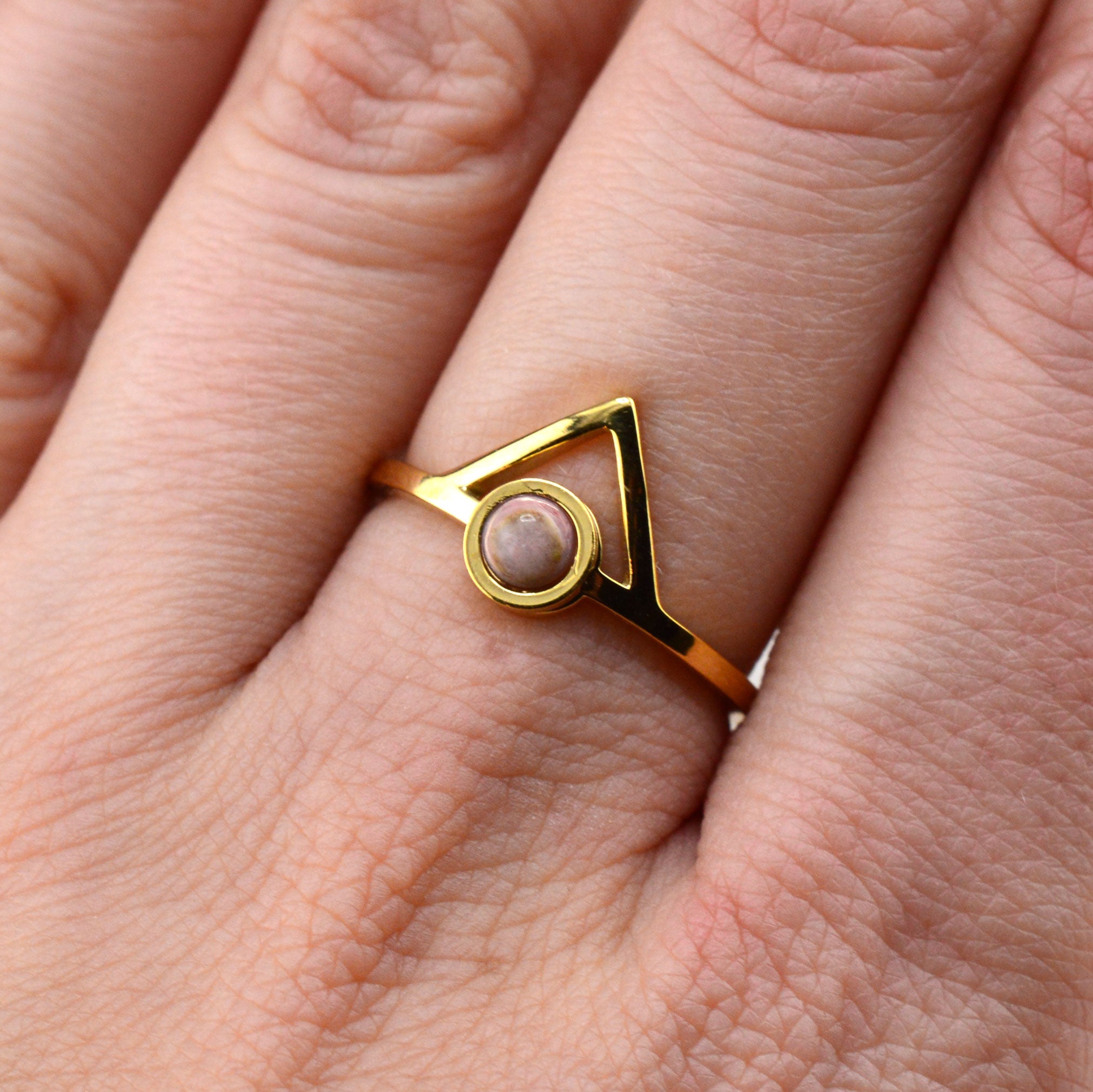 Quarz Ringe rosa
