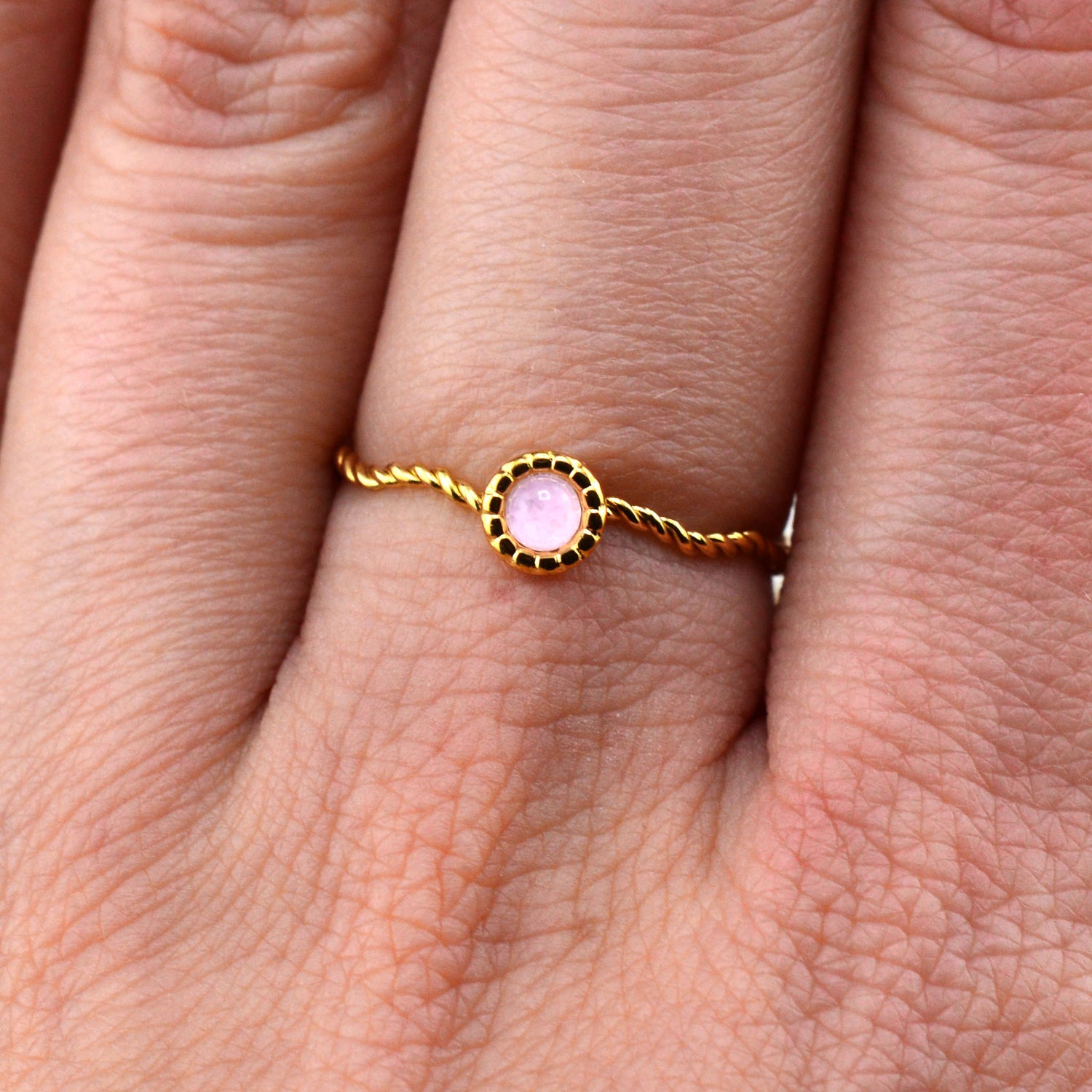 Quarz Ringe rosa