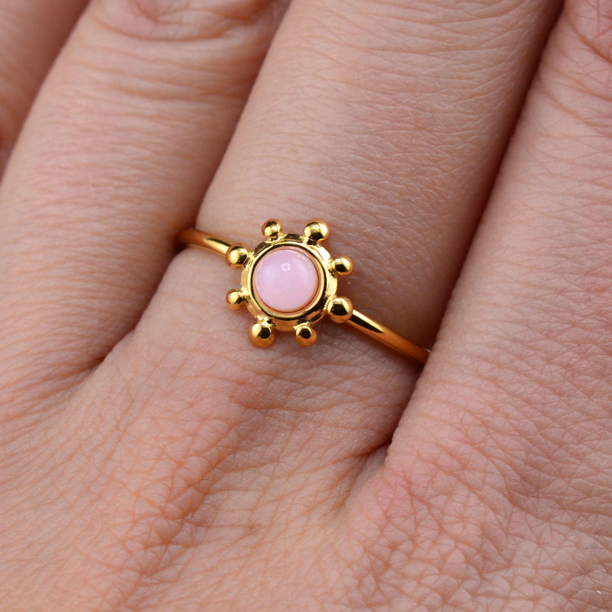Quarz Ringe rosa