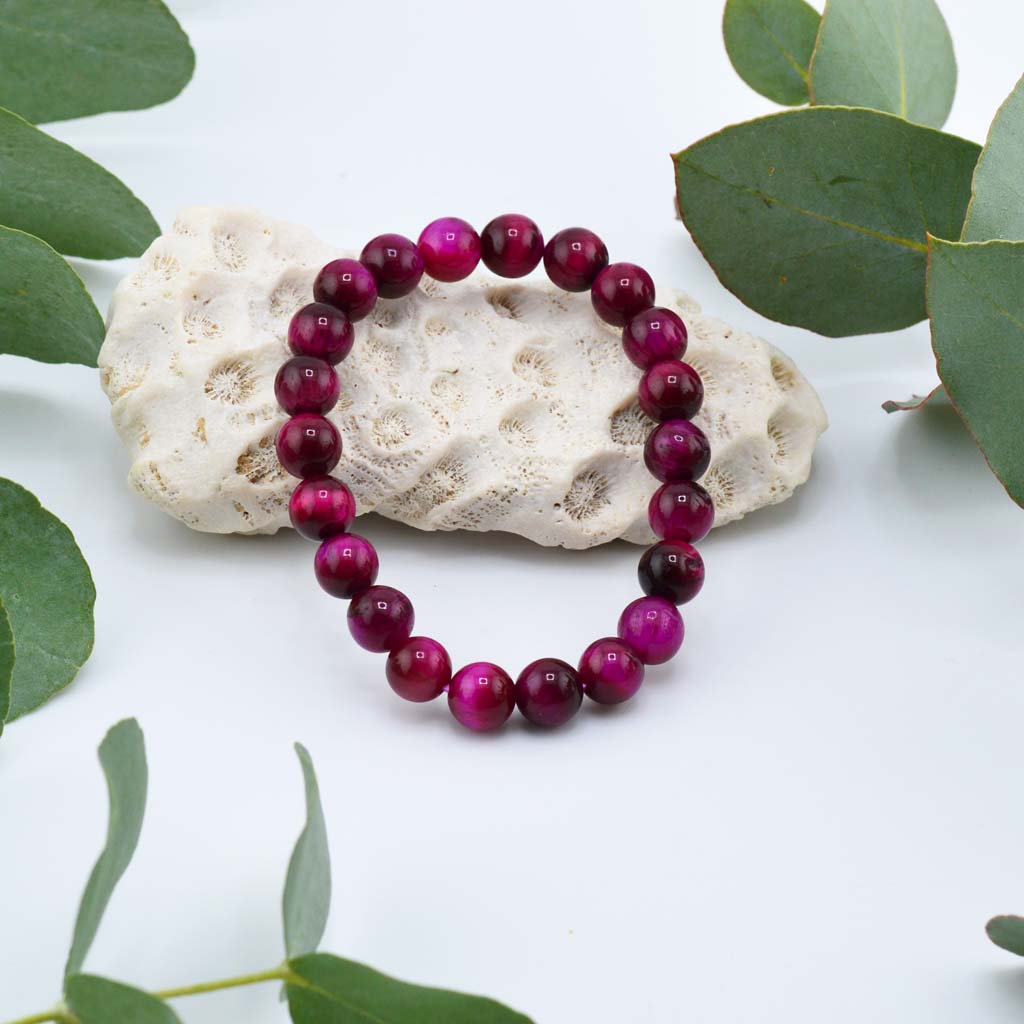 Pinkes Tigerauge Armband