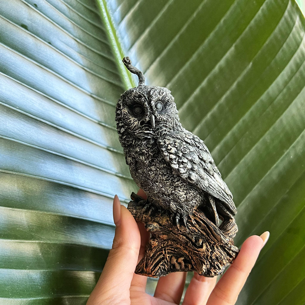 Eule der Weisheit/ past life Kerze