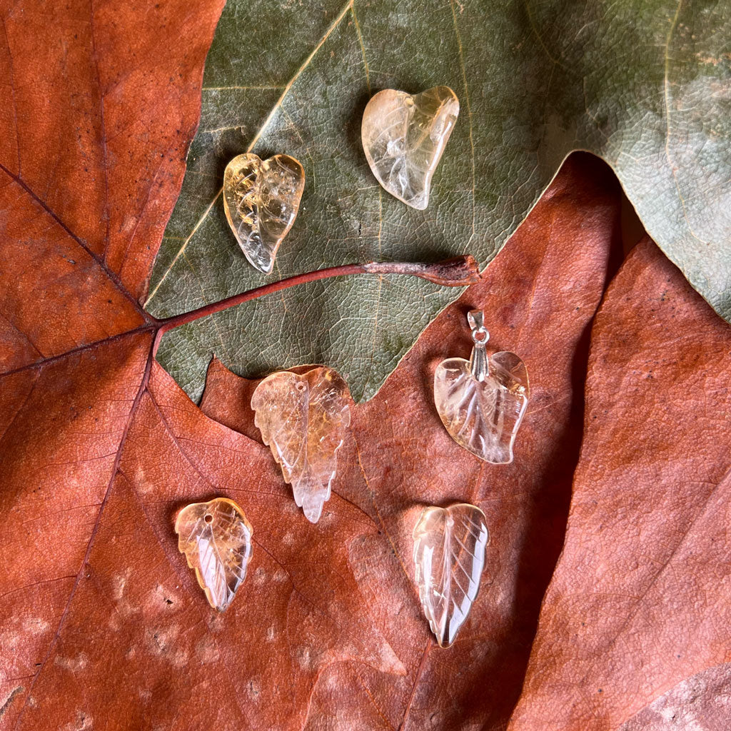 Citrin Anhänger/Ohrring