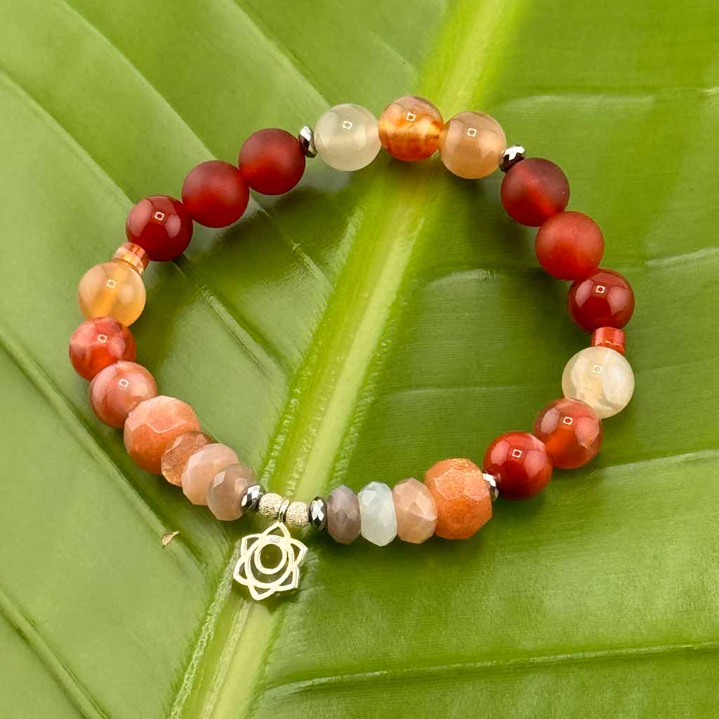 Svadisthana- Das Sakralchakra Armband orange