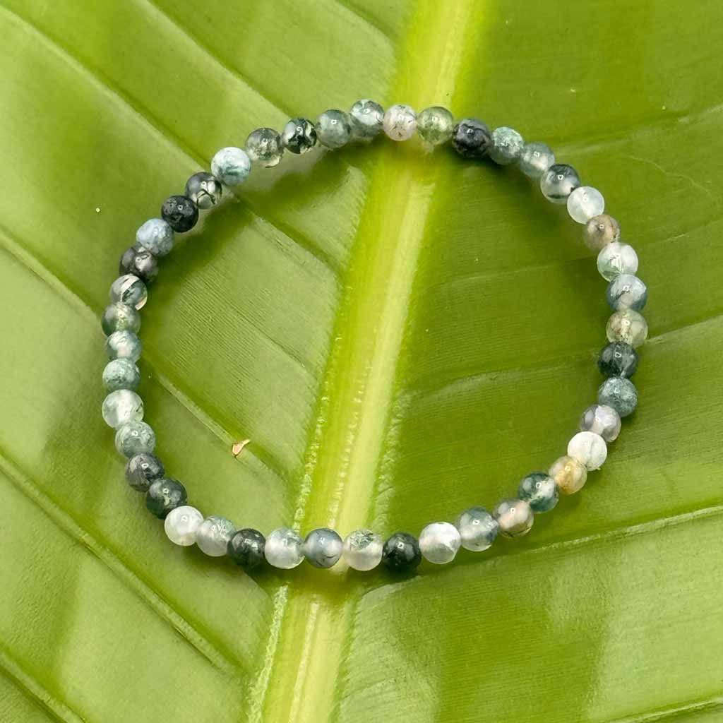 Moosachat Armband rtw 4mm