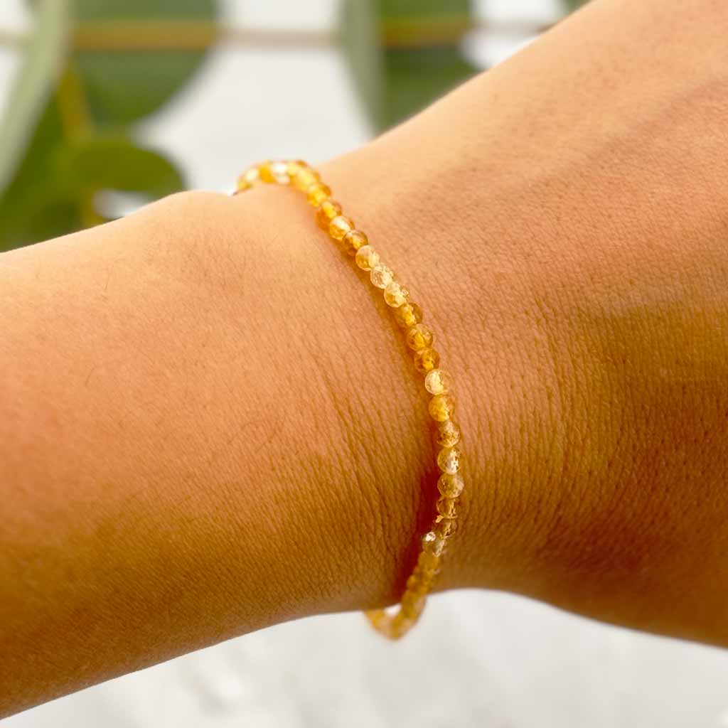 Citrin Armband facettiert rtw