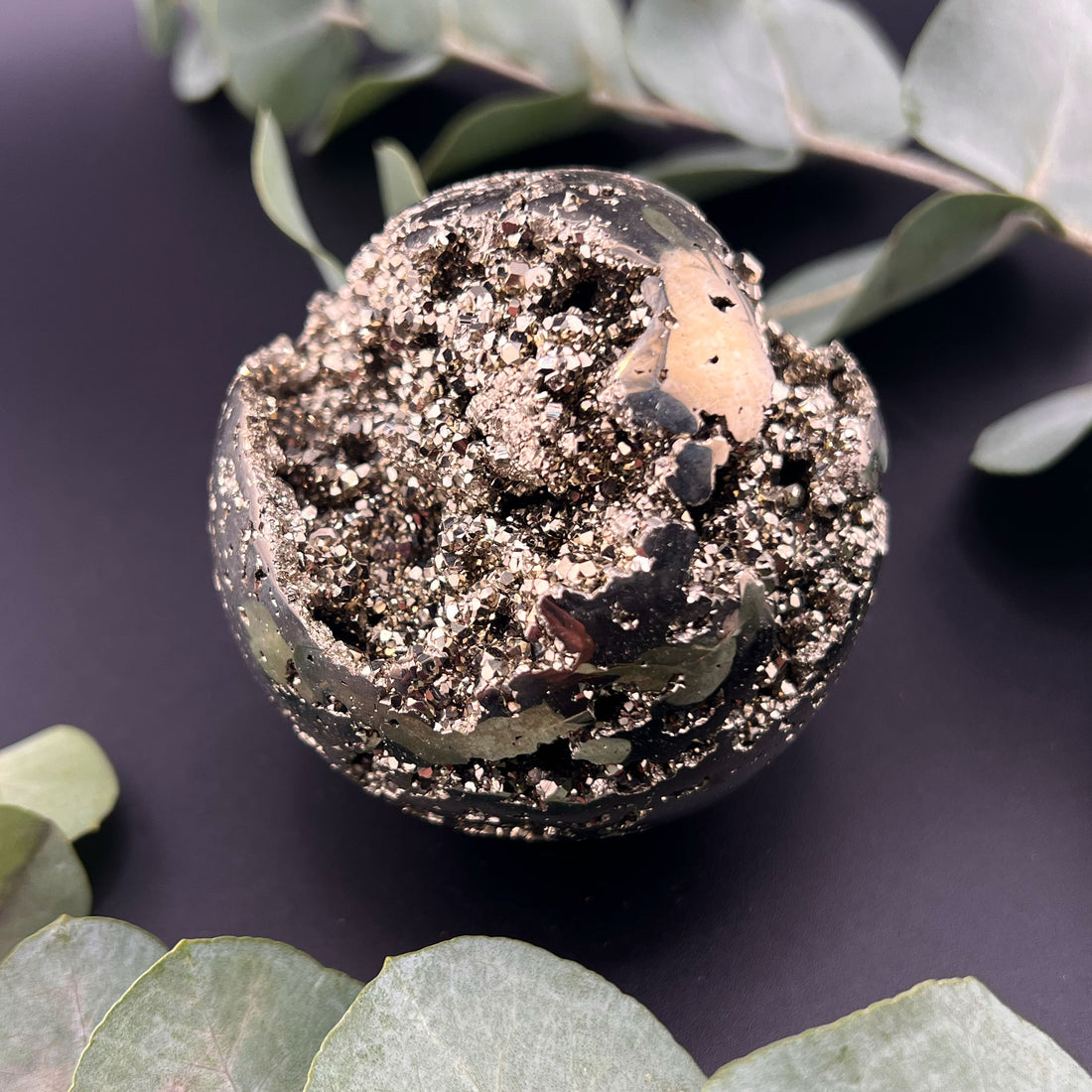 Pyrit Sphäre Kugel (Highlight)