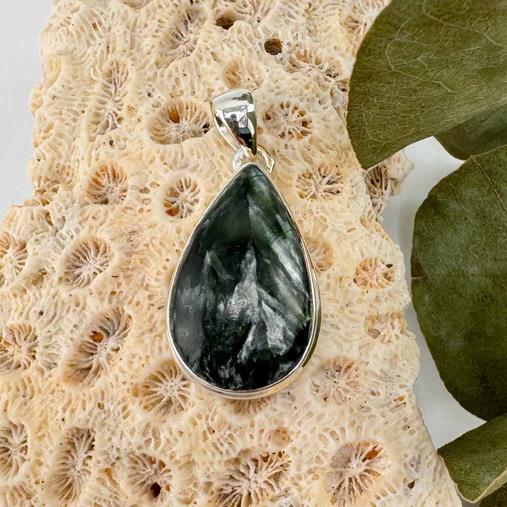 Seraphinit Silber Anhänger