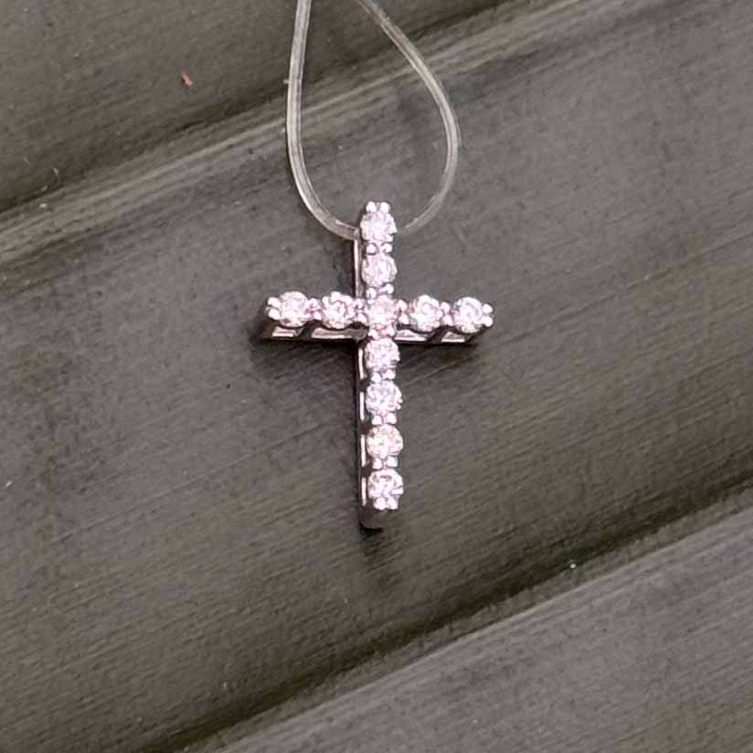 Diamant Kreuz 585 Gold Anhänger