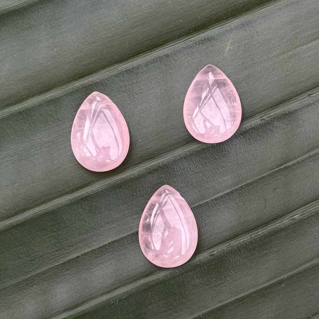 Rosenquarz Tropfen Anhänger