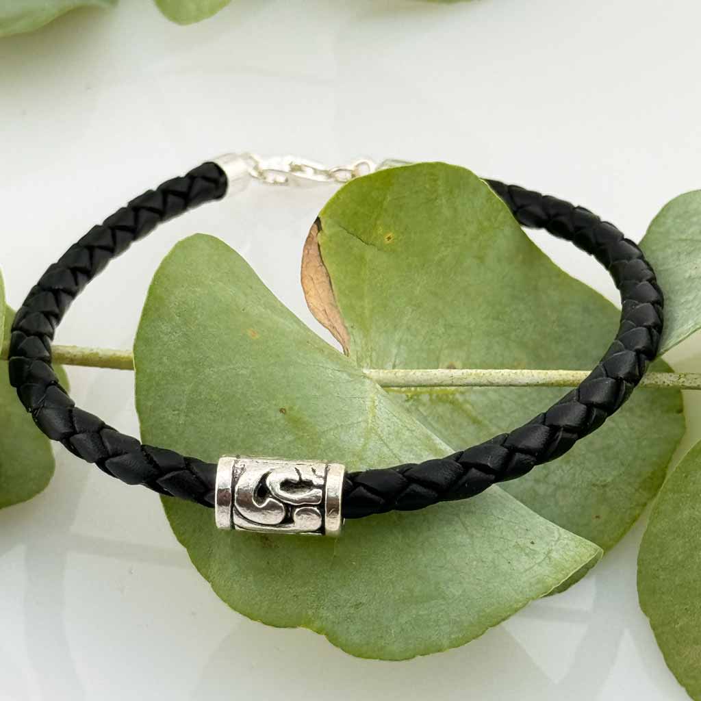 Leder Armband geflochten