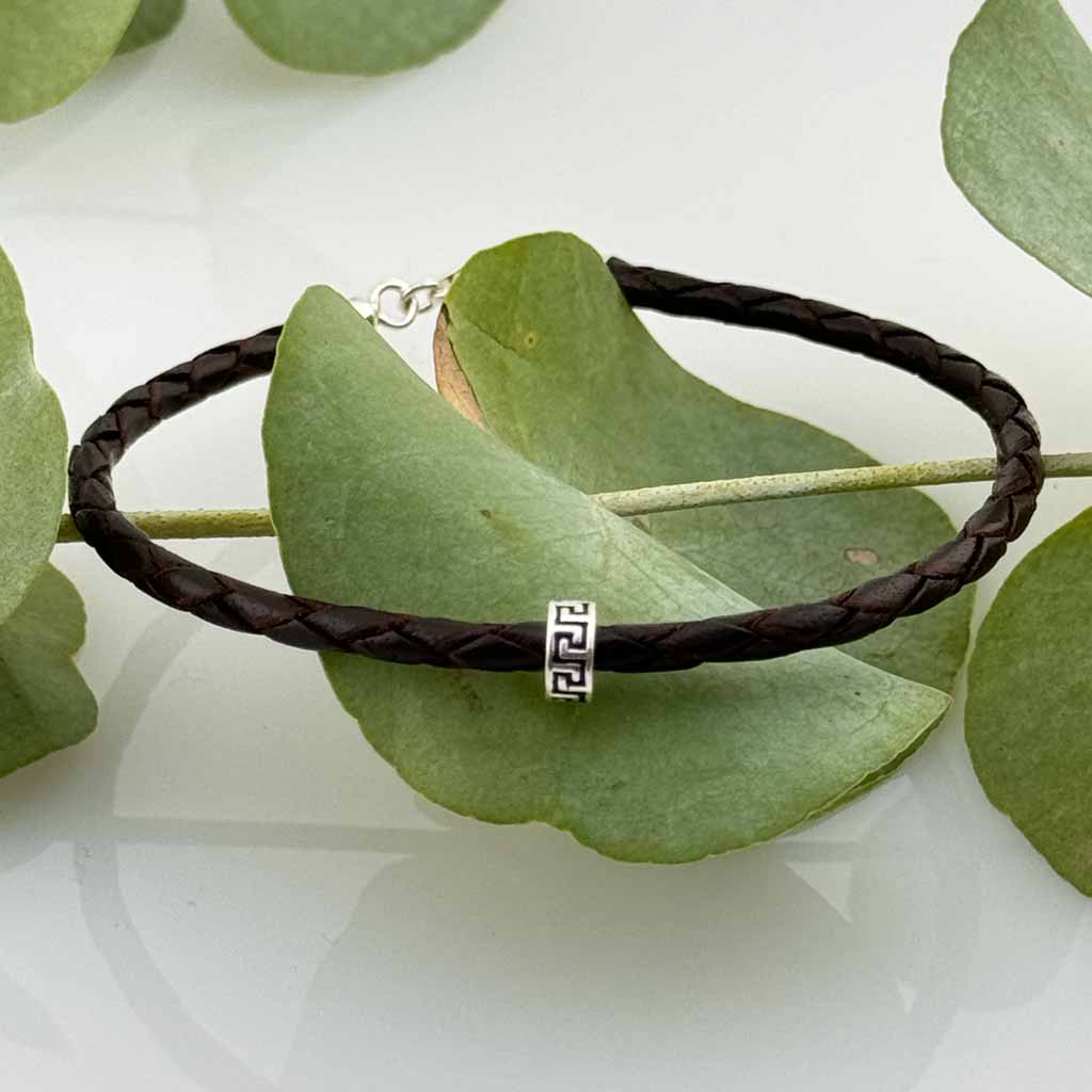 Leder Armband geflochten