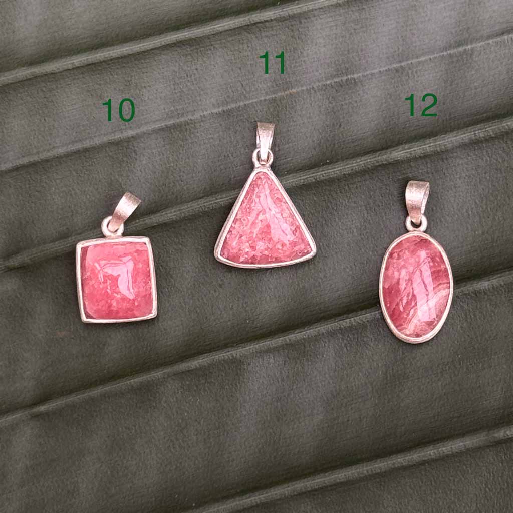Rhodochrosit Silber Anhänger
