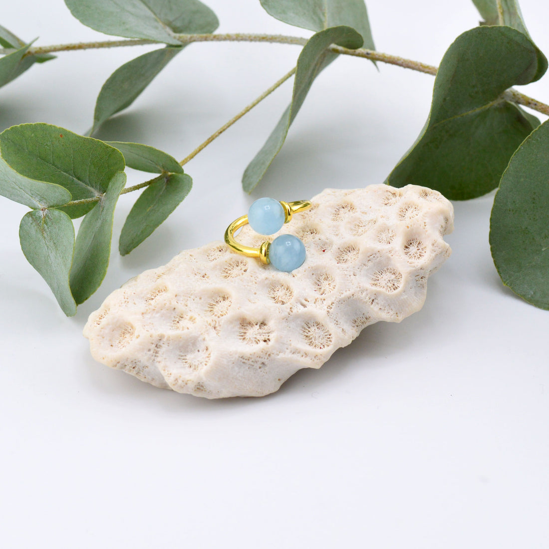 Aquamarin Silber Ring