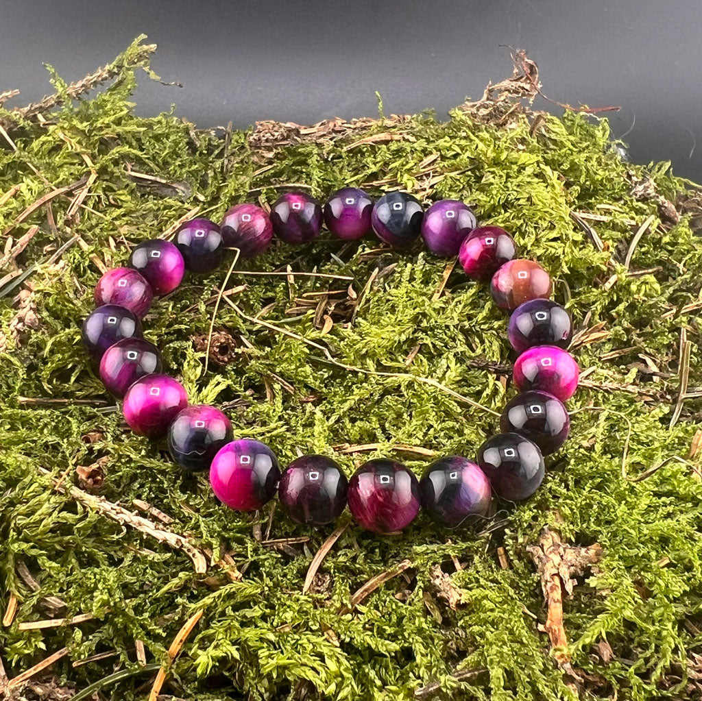 Mystic violett Tigerauge Armband