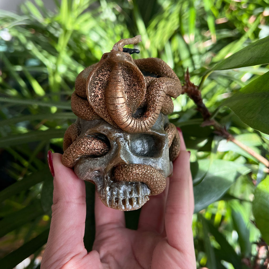 Anti Mobbing Scull Kerze