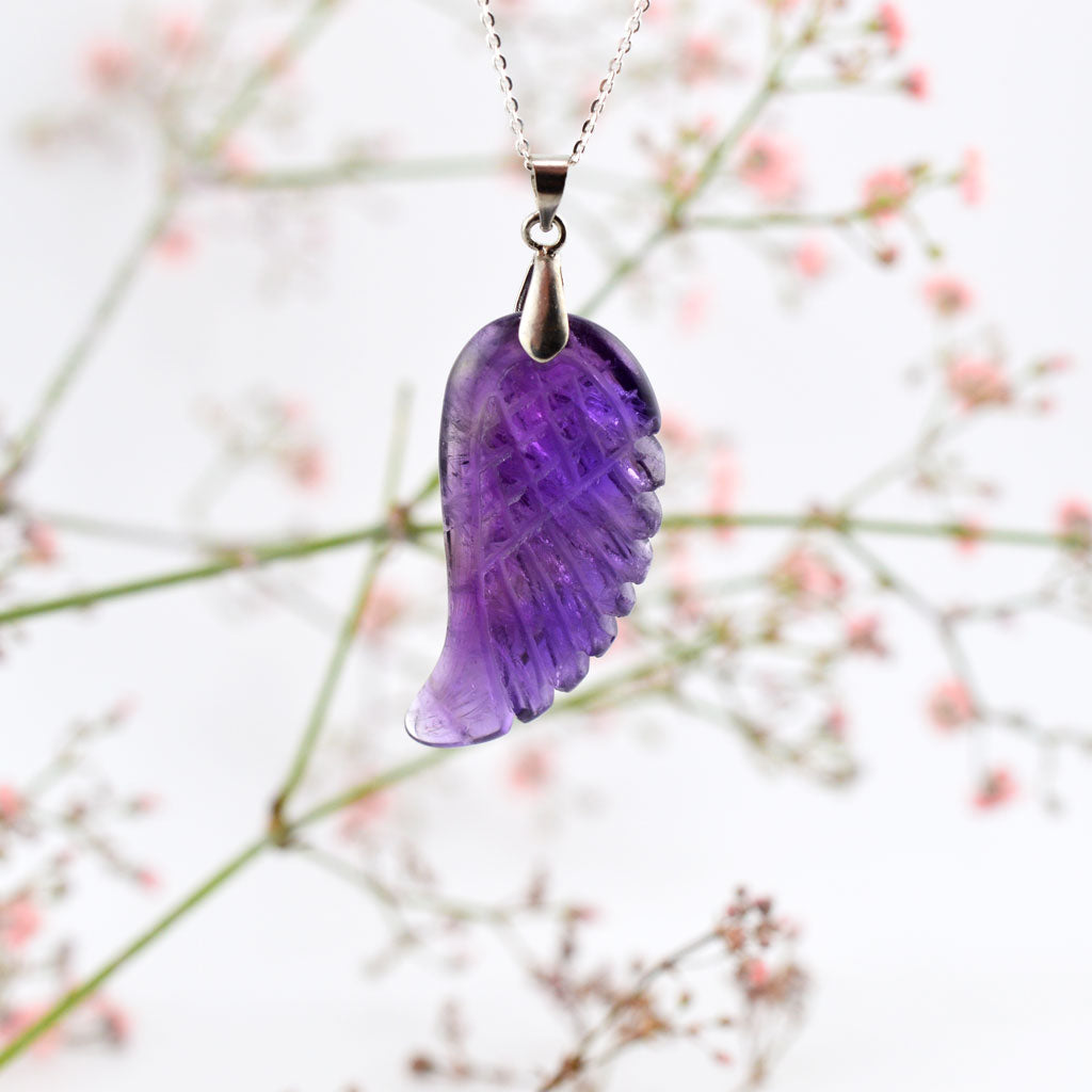 Amethyst Flügel Anhänger