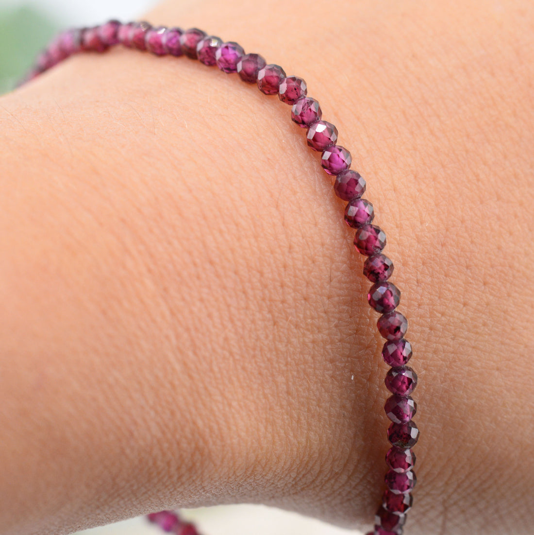 Granat Armband facettiert rtw