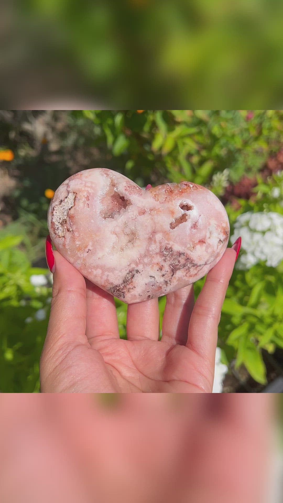 Pink Amethyst Herz