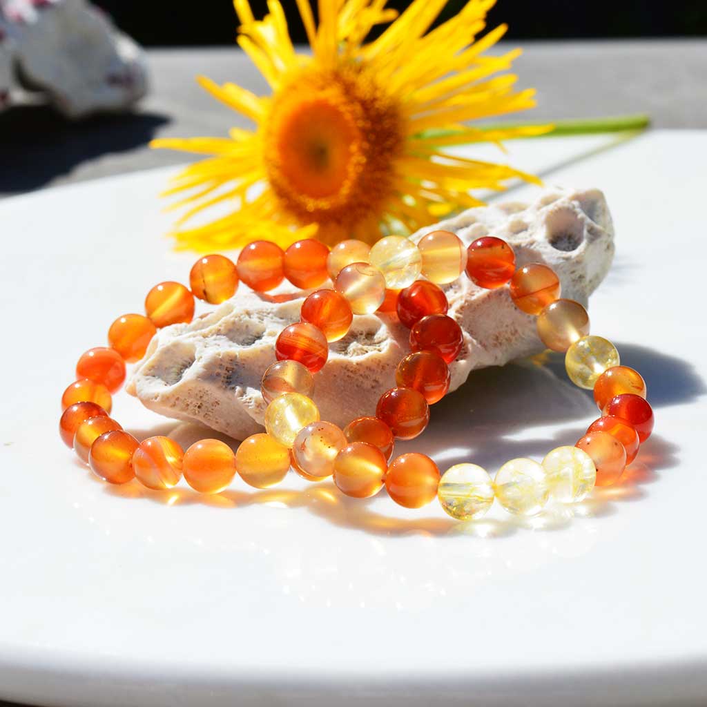 Lucky me Carneol Citrin Armband
