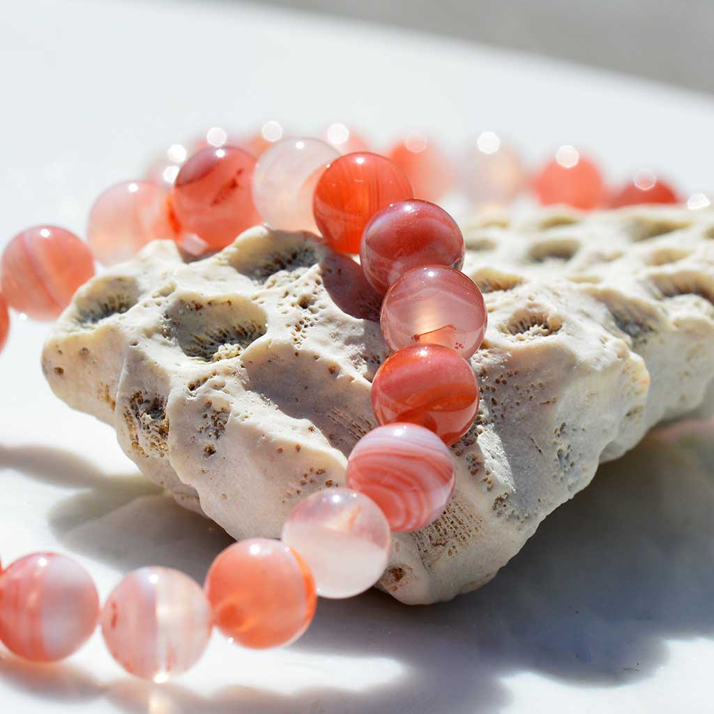 Seltenheit- 3A Marokkanischer Achat Naturrot Armband