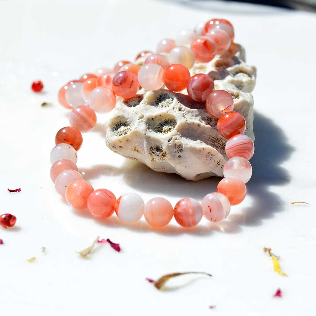 Seltenheit- 3A Marokkanischer Achat Naturrot Armband