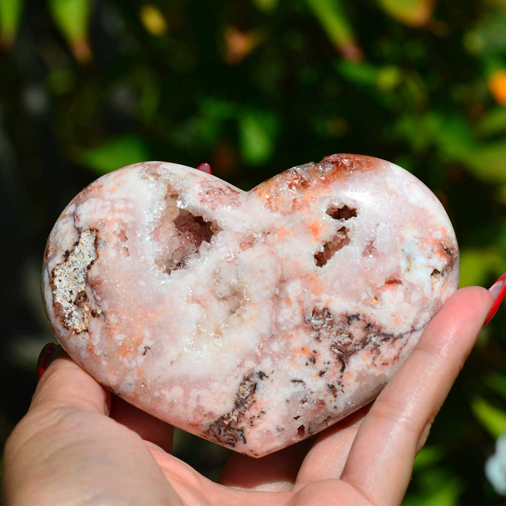 Pink Amethyst Herz