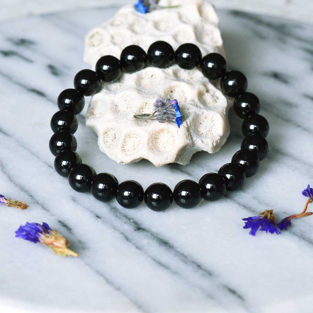 Schwarzer Turmalin Armband