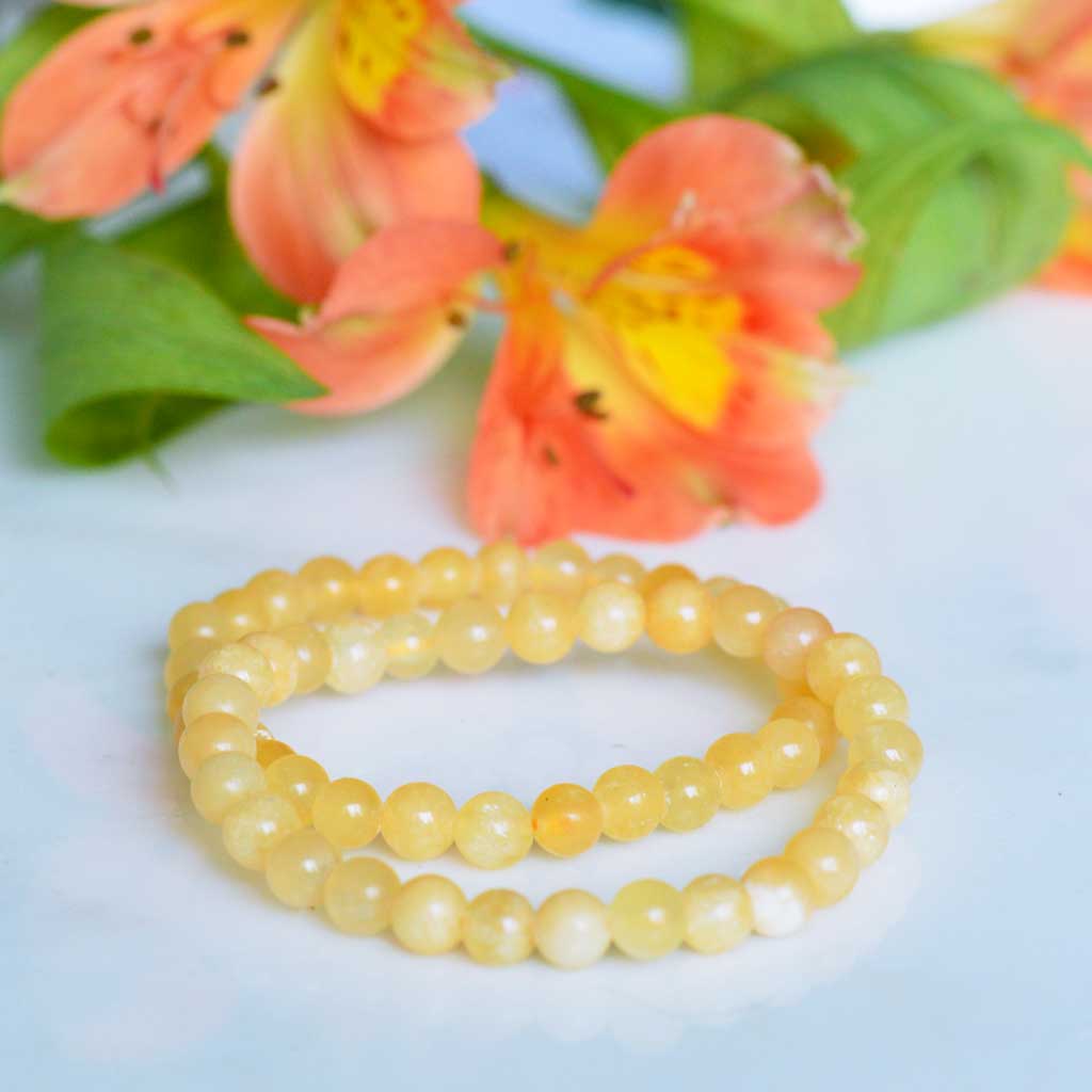 Orangencalcit Armband rtw