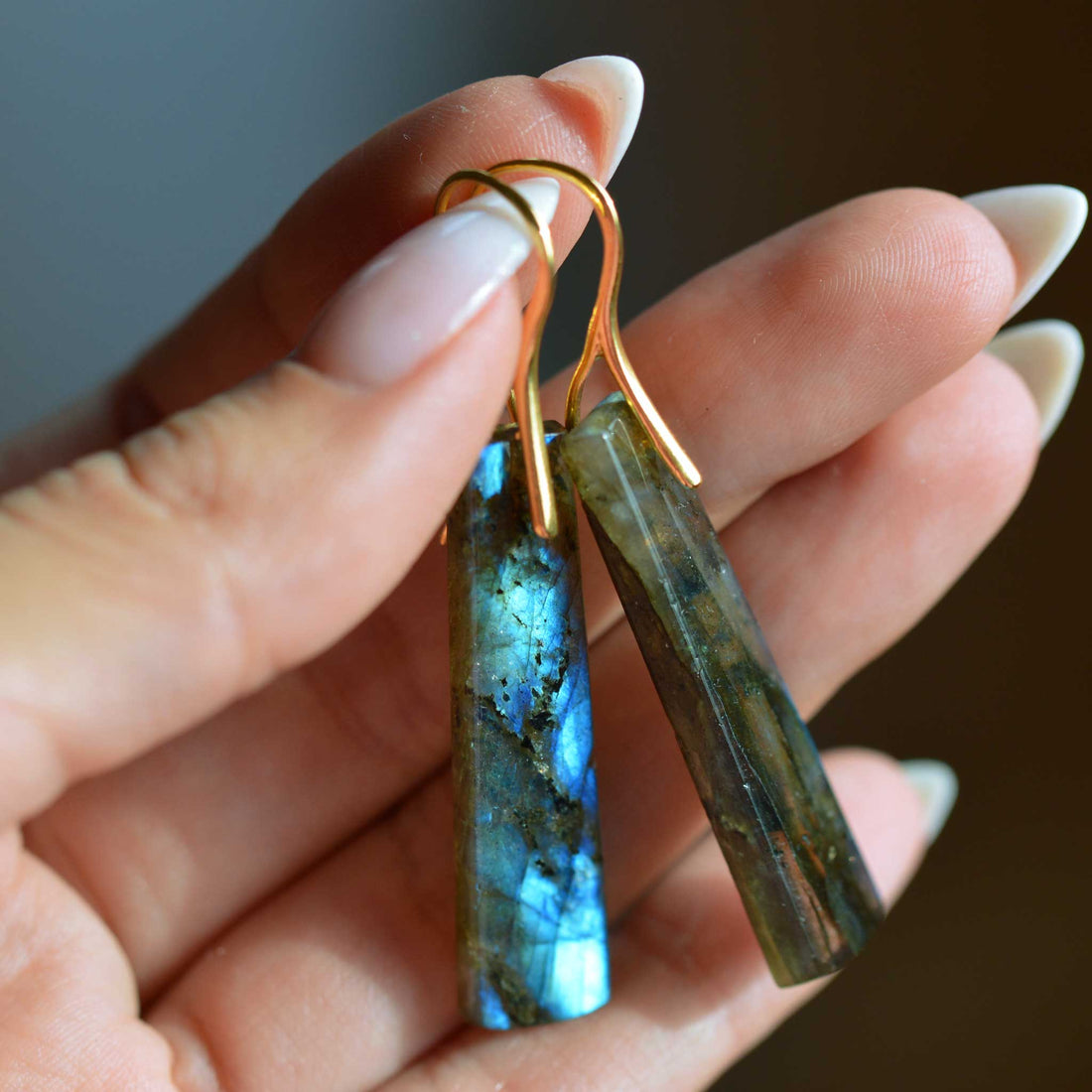 Labradorit Ohrringe